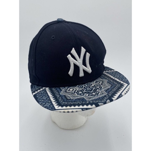 NY Yankees Baseball Hat Cap New Era 9Fifty Official MLB Navy Blue White Print - Picture 1 of 8